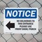 Signmission No Deliveries To This Entrance, 10 in W x Rectangle, Plastic OS-2PACK-NS-P-710-L-14475 - alternate 4
